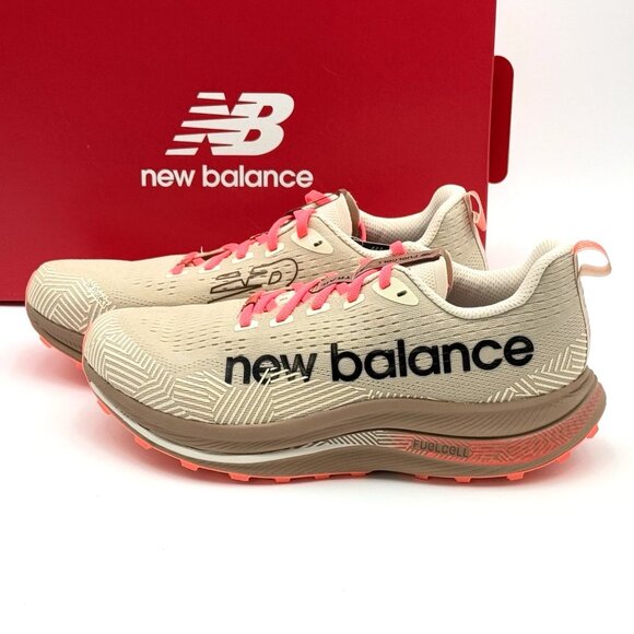 New Balance Men\'s FuelCell SuperComp Trail Running Shoes Beige Red MTTRXUR1 main image 11